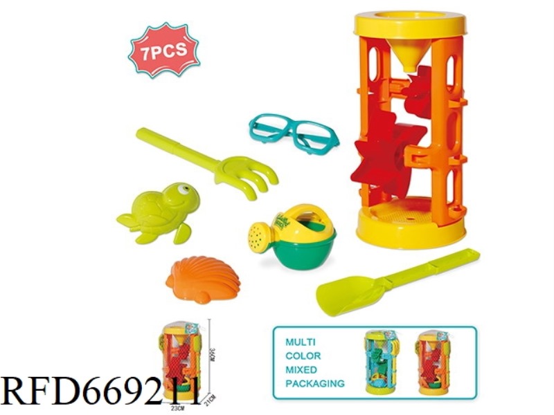 BEACH HOURGLASS 7-PIECE SET