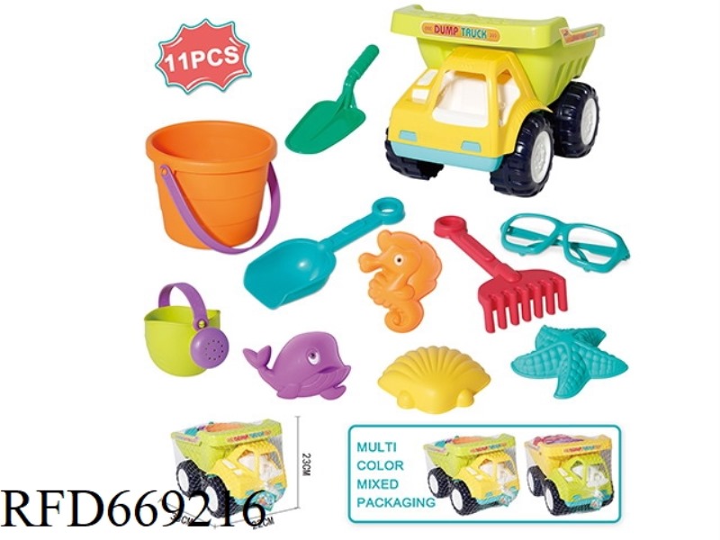 BEACH ENGINEERING VEHICLE 11-PIECE SET