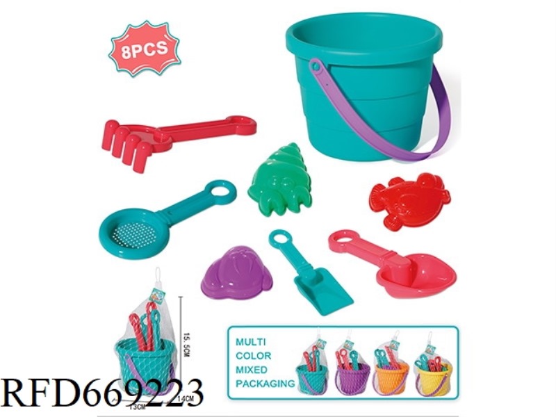 8-PIECE BEACH GRINDING BARREL SET