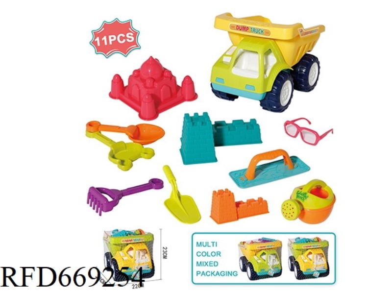 BEACH ENGINEERING VEHICLE 11-PIECE SET
