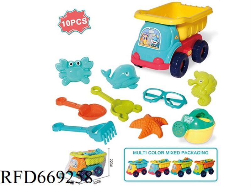 BEACH BEAR CAR 10-PIECE SET