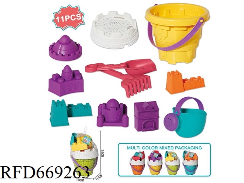 BEACH CASTLE SET 11-PIECE SET