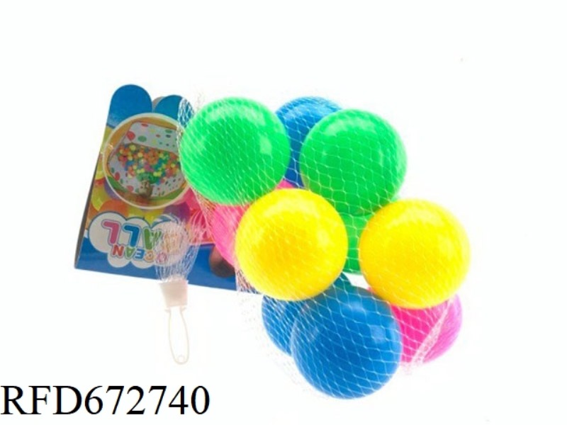 BEACH BALL OCEAN BALL (6CM) 10 PIECES