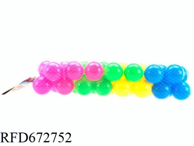 BEACH BALL SINGLE COLOR OCEAN BALL 30 BALLS 6.8CM