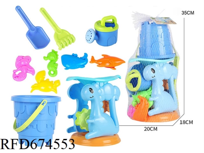 DINOSAUR HOURGLASS, CASTLE BARREL, MARINE ANIMAL, 10PCS