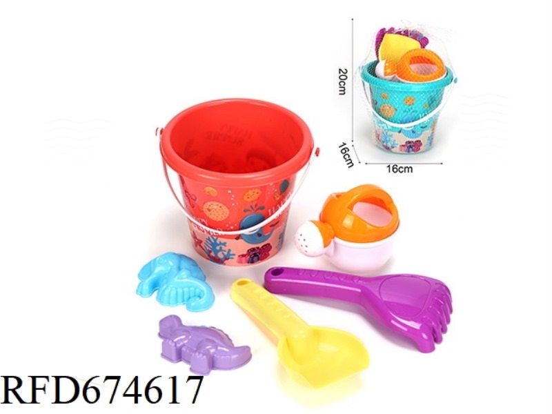 BEACH BUCKET 6-PIECE SET