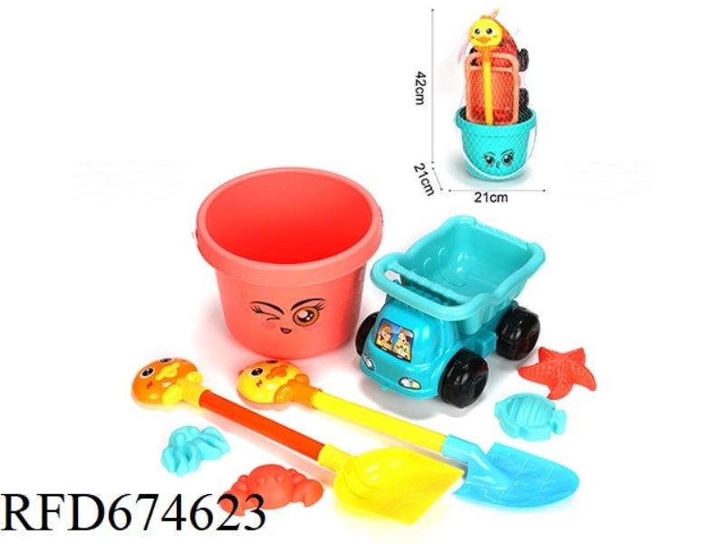 EIGHT BEACH BUCKETS