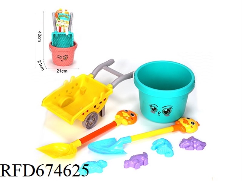EIGHT BEACH BUCKETS
