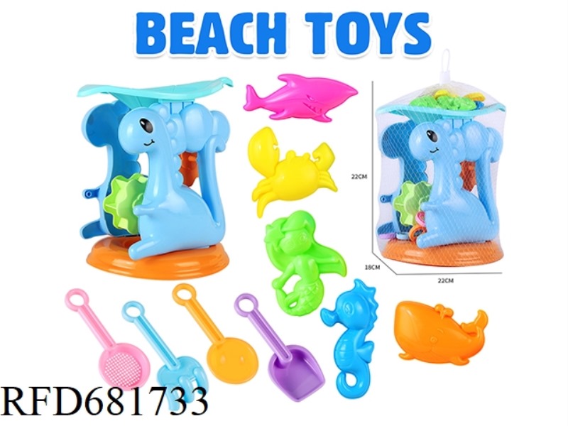 DINOSAUR HOURGLASS MARINE ANIMALS 10 SET