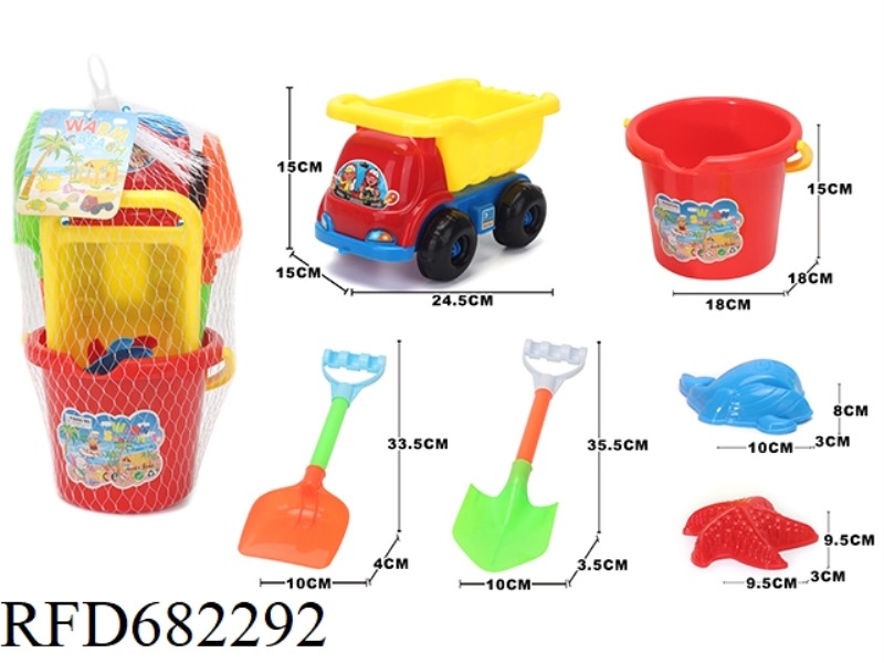 BEACH BUGGY, BUCKET (6PCS)