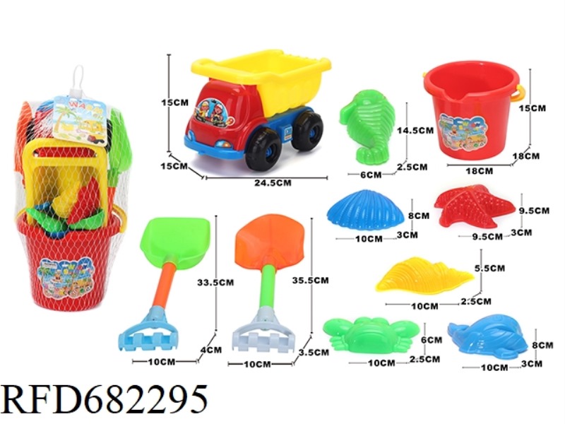 BEACH BUGGY, BUCKET (10PCS)