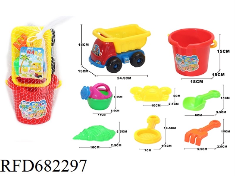 BEACH BUGGY, BUCKET (8PCS)