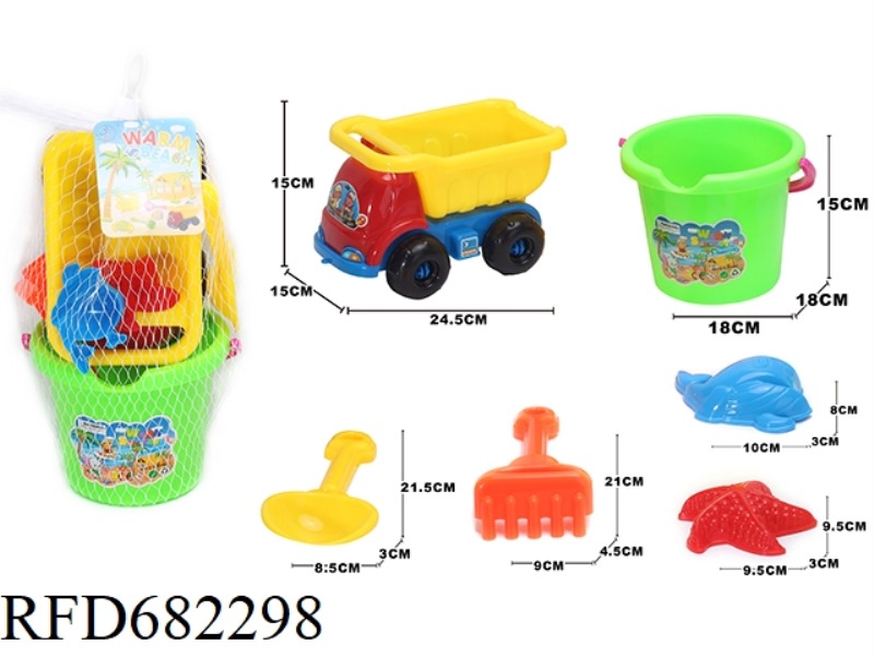 BEACH BUGGY, BUCKET (6PCS)