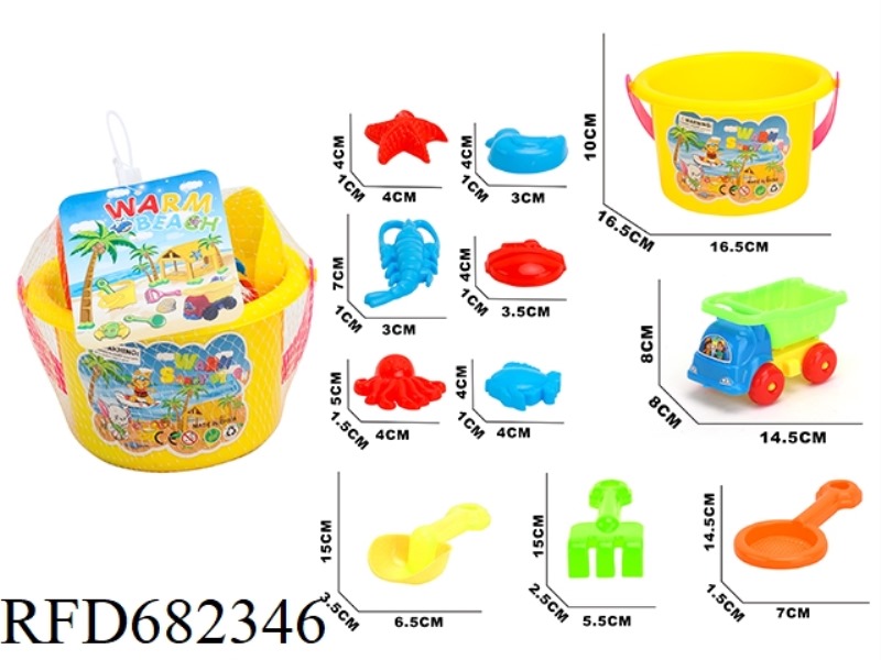 BEACH BUGGY, BUCKET (11PCS)
