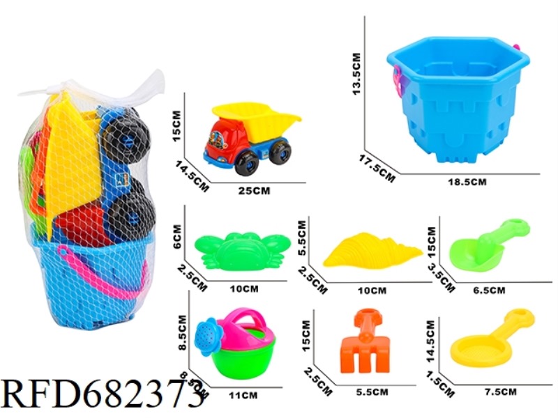 BEACH BUCKET, CAR (8PCS)