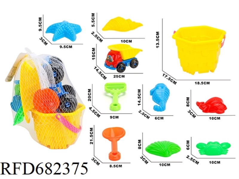 BEACH BUCKET, CAR (10PCS)