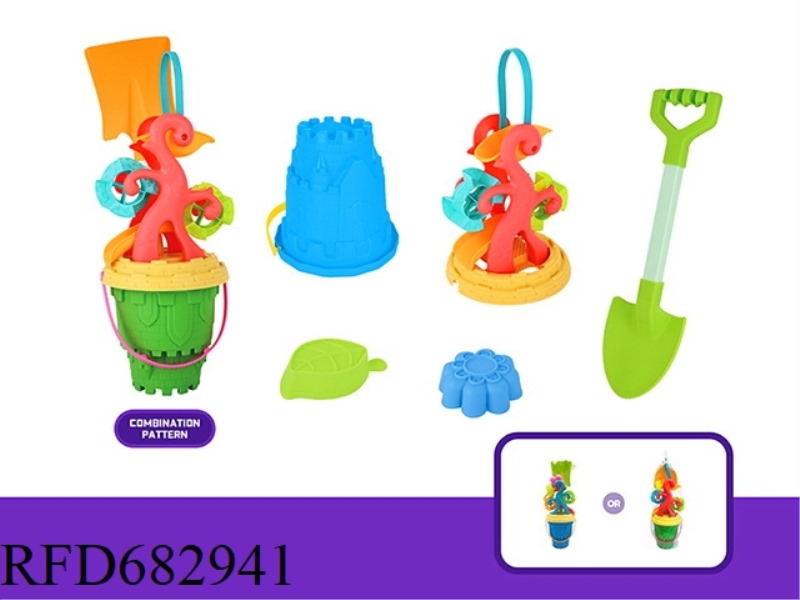 5PCS TRUNK ROUND FUNNEL CASTLE BARREL COMBINATION