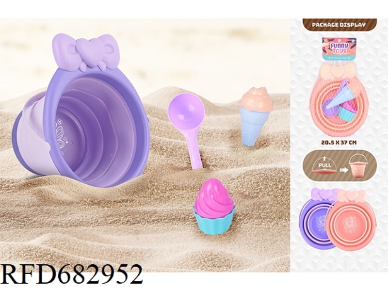6PCS PRINCESS FOLDING BUCKET COMBINATION