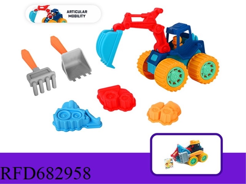 6PCS EXCAVATION ENGINEERING VEHICLE COMBINATION