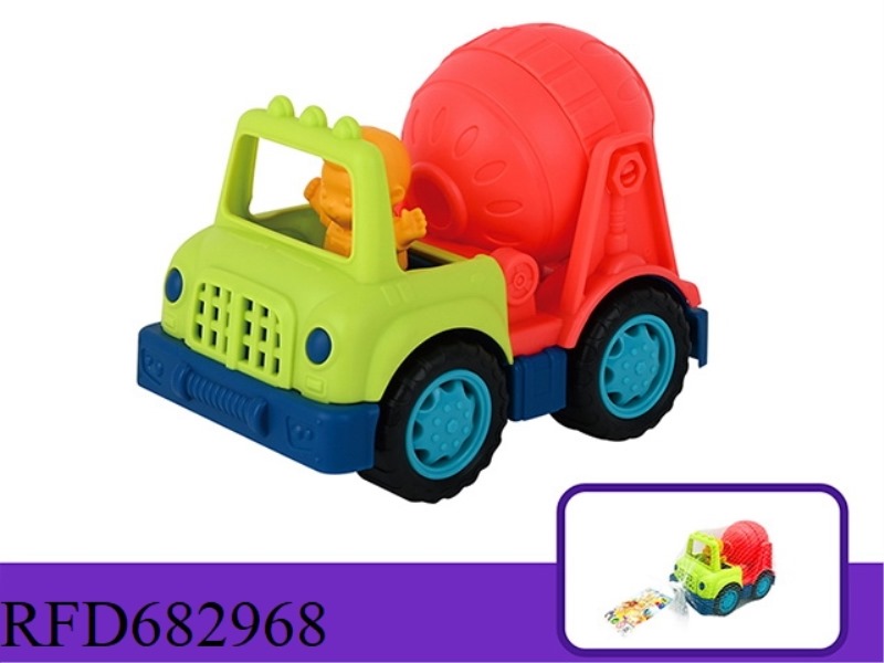 CARTOON TRUCK MIXER WITH DOLLS