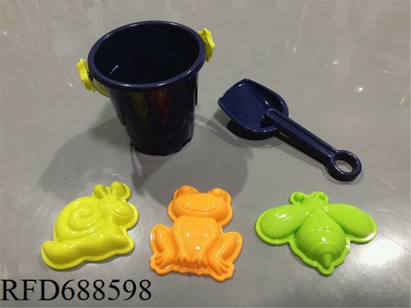 ROUND BUCKET BEACH SET 5PCS