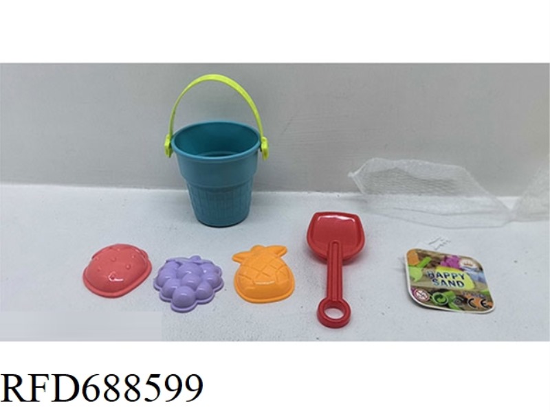 ROUND BUCKET BEACH SET 5PCS