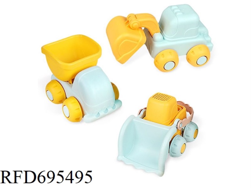 SOFT RUBBER BEACH TOY CAR