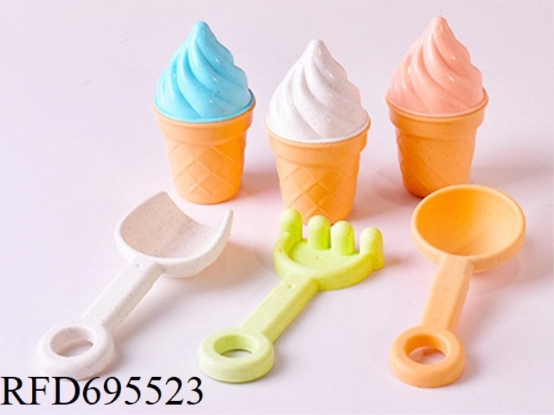 WHEAT STRAW ICE CREAM BEACH TOYS