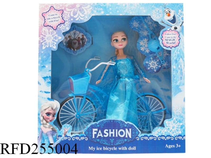 DOLL WITH BICYCLE SET