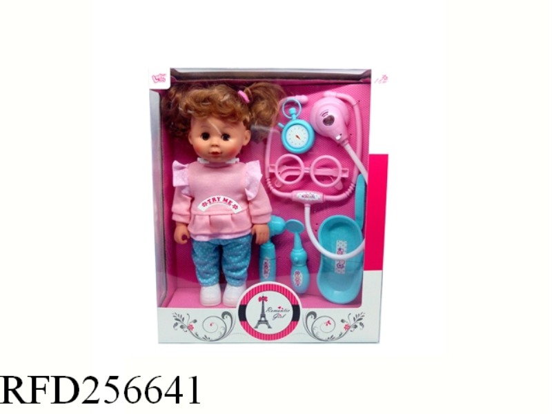 12 INCH 12 GIRLS WEAR PINK SHOES DOLL TOURISM LEISURE SETS + WITH LAMP D