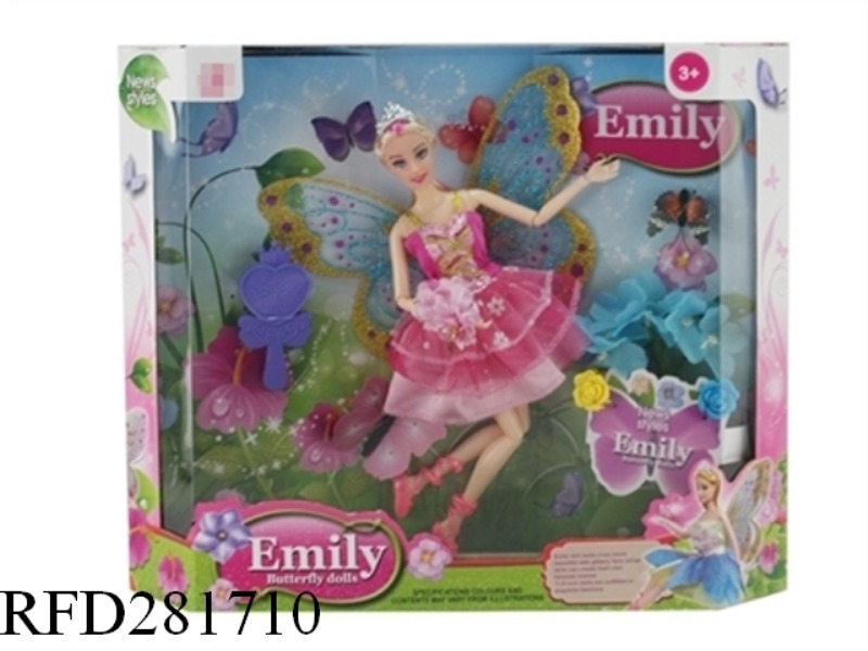 EMILY11.5 INCH 12 JOINT BUTTERFLY FAIRY SERIES