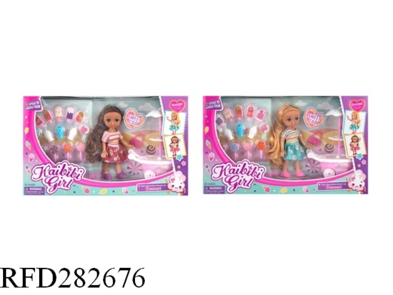 6-INCH CAMBY GIRLS ICE CREAM TRUCK SET