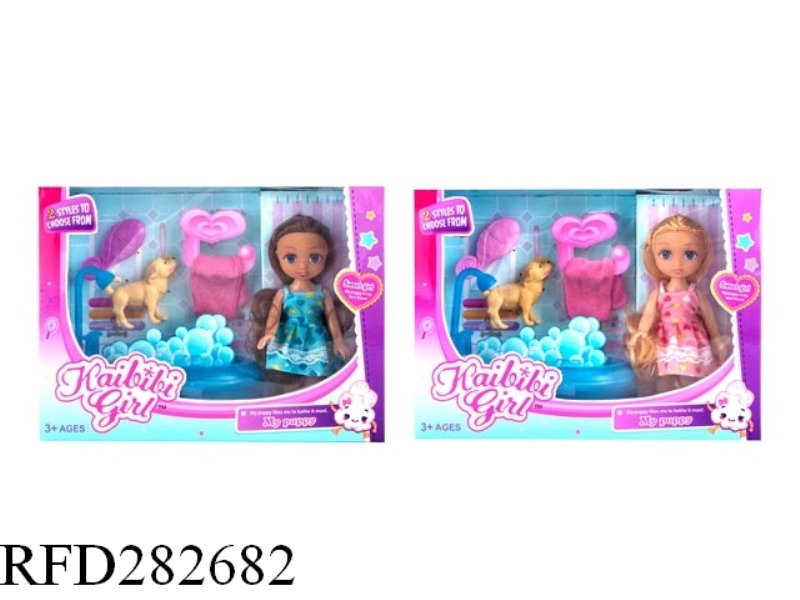 6-INCH FULL BODY CABBY GIRL BATHROOM SET