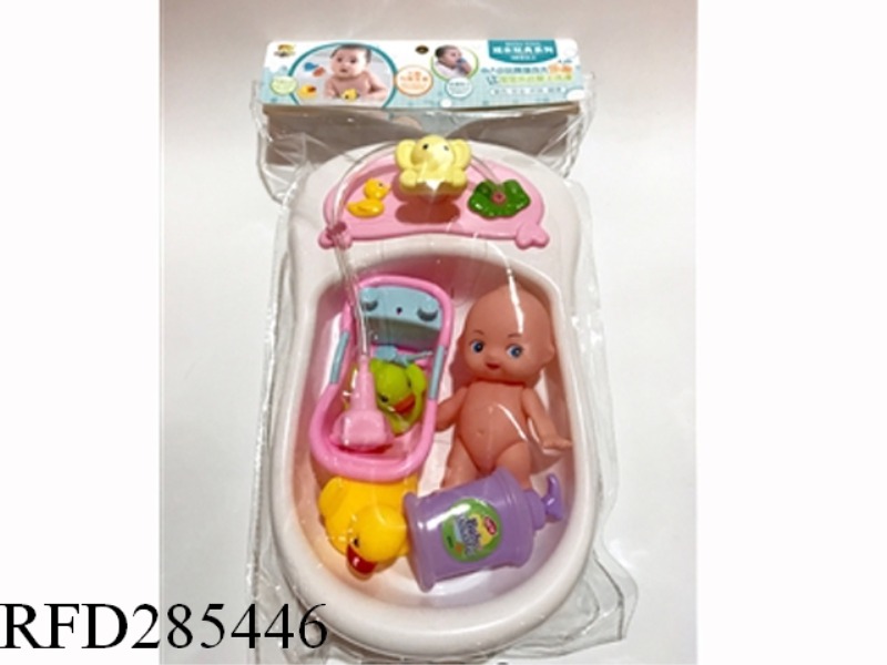 SPRINKLER TUB WITH ENAMEL ANIMALS