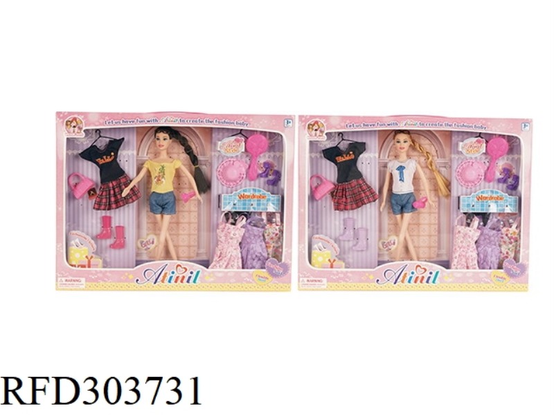 11 INCH DOLL WITH BIG FEET