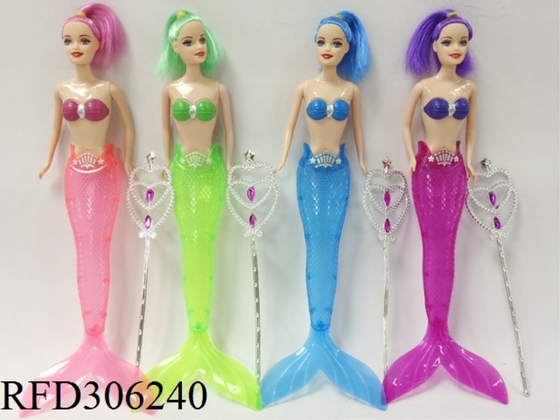 11.5'' LIGHT MERMAID WITH MAGIC WAND（INCLUDE）