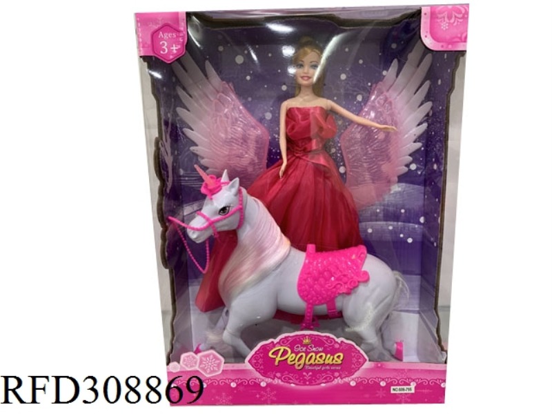 BIG PEGASUS WITH PRINCESS