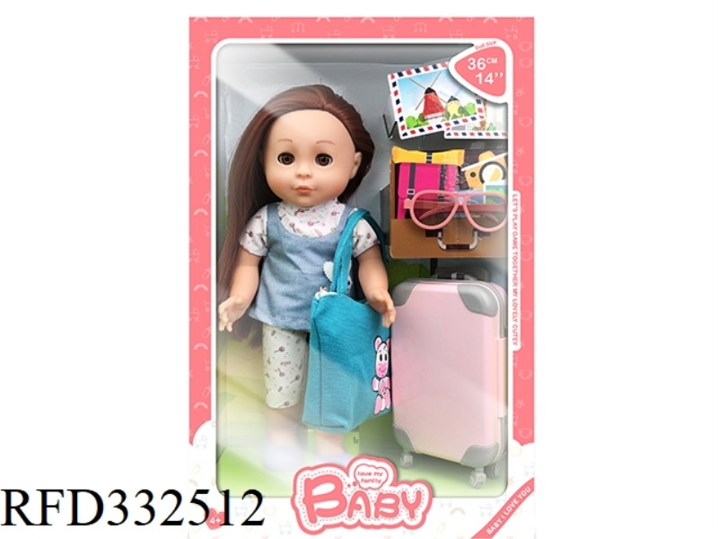12-INCH FULL BODY VINYL DOLL TRAVEL VERSION SET