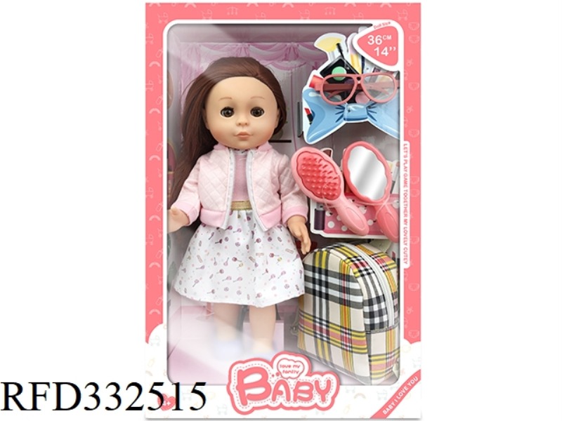 12 INCH FULL BODY VINYL DOLL PROM SET