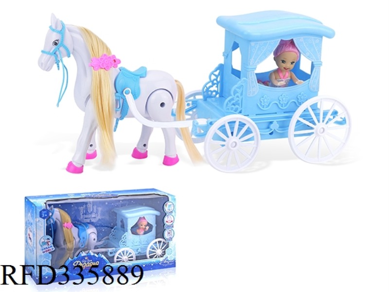 BLUE ELECTRIC MUSIC CARRIAGE.