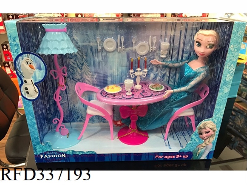 ICE PRINCESS WITH TABLE LAMP