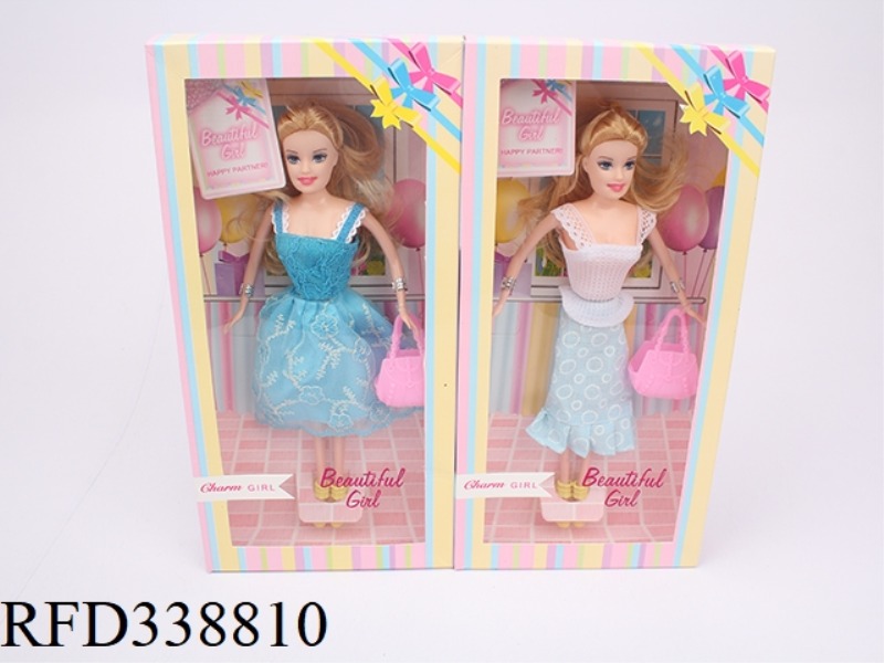 11.5 INCH SOLID BARBIE WITH TOTE BAG