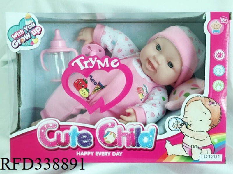 12 INCH SET OF EMOJI SLEEPING BABY