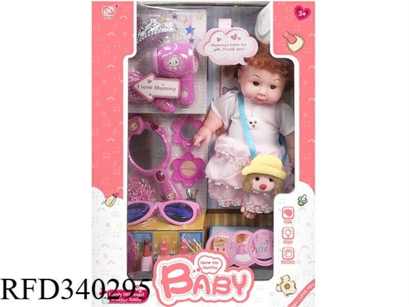 BLISTER 30CM DOLL JEWELRY SET