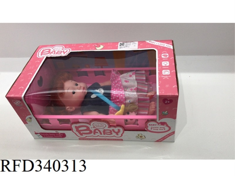 OPEN WINDOW WITH FUNCTIONAL DOLL + BED