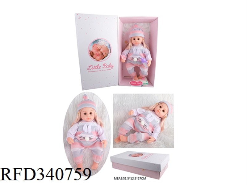 45CM SOFT PLASTIC REBIRTH DOLL SIMULATES BIRTH OF A CHILD WITH 15 SOUNDS OF IC, SOUND BY BOTH HANDS,