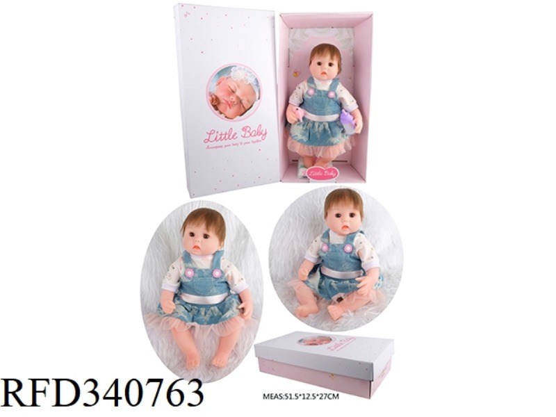 45 CM WITH ARTIFICIAL FETAL HAIR SOFT PLASTIC DOLL REGENERATION DOLL SIMULATION OF THE FIRST BORN CH
