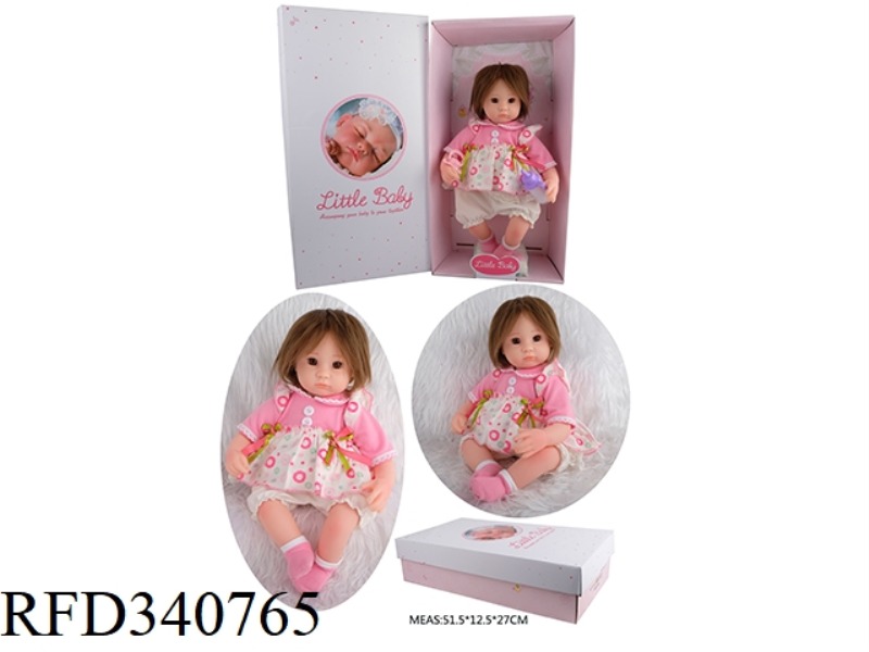 45 CM WITH ARTIFICIAL FETAL HAIR SOFT PLASTIC DOLL REGENERATION DOLL SIMULATION OF THE FIRST BORN CH
