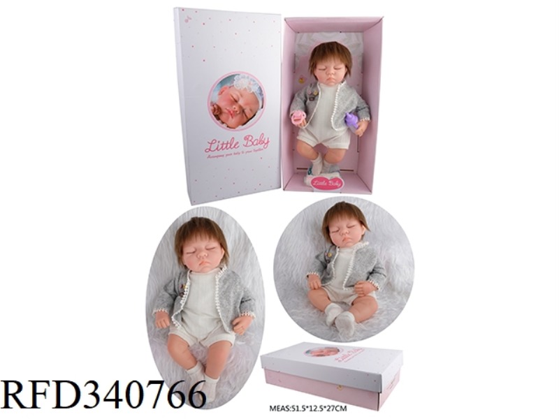 45 CM WITH ARTIFICIAL FETAL HAIR SOFT PLASTIC DOLL REGENERATION DOLL SIMULATION OF THE FIRST BORN CH