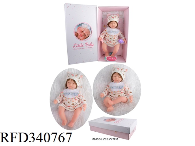 45 CM WITH ARTIFICIAL FETAL HAIR SOFT PLASTIC DOLL REGENERATION DOLL SIMULATION OF THE FIRST BORN CH